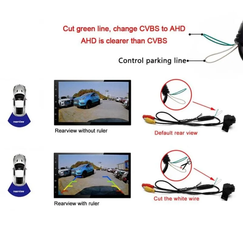 SMAXPro™ Car Rear View Reverse Camera: 170° HD Backup Parking Cam, Night Vision, Waterproof