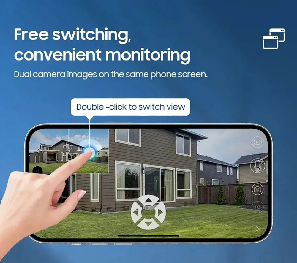 Solar HD IP Wireless CCTV Surveillance Cameras PIR 4G SIM Card