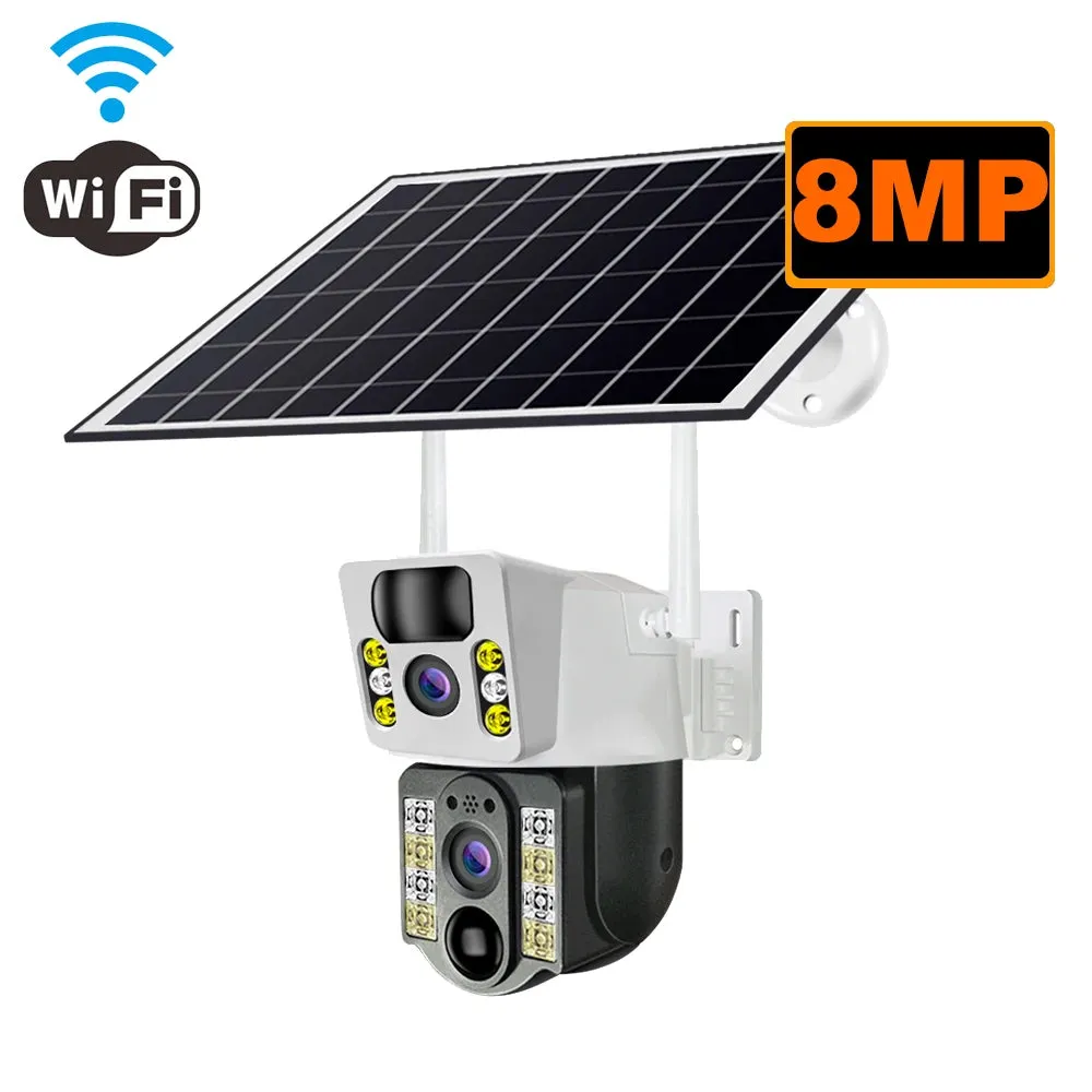 Solar HD IP Wireless CCTV Surveillance Cameras PIR 4G SIM Card