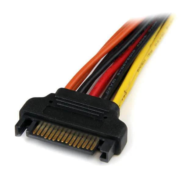 Startech.Com 6In Latching Sata Power Y Splitter Cable Adapter - M/F - 6 Inch Serial Ata Power Cable Splitter - Sata Powe