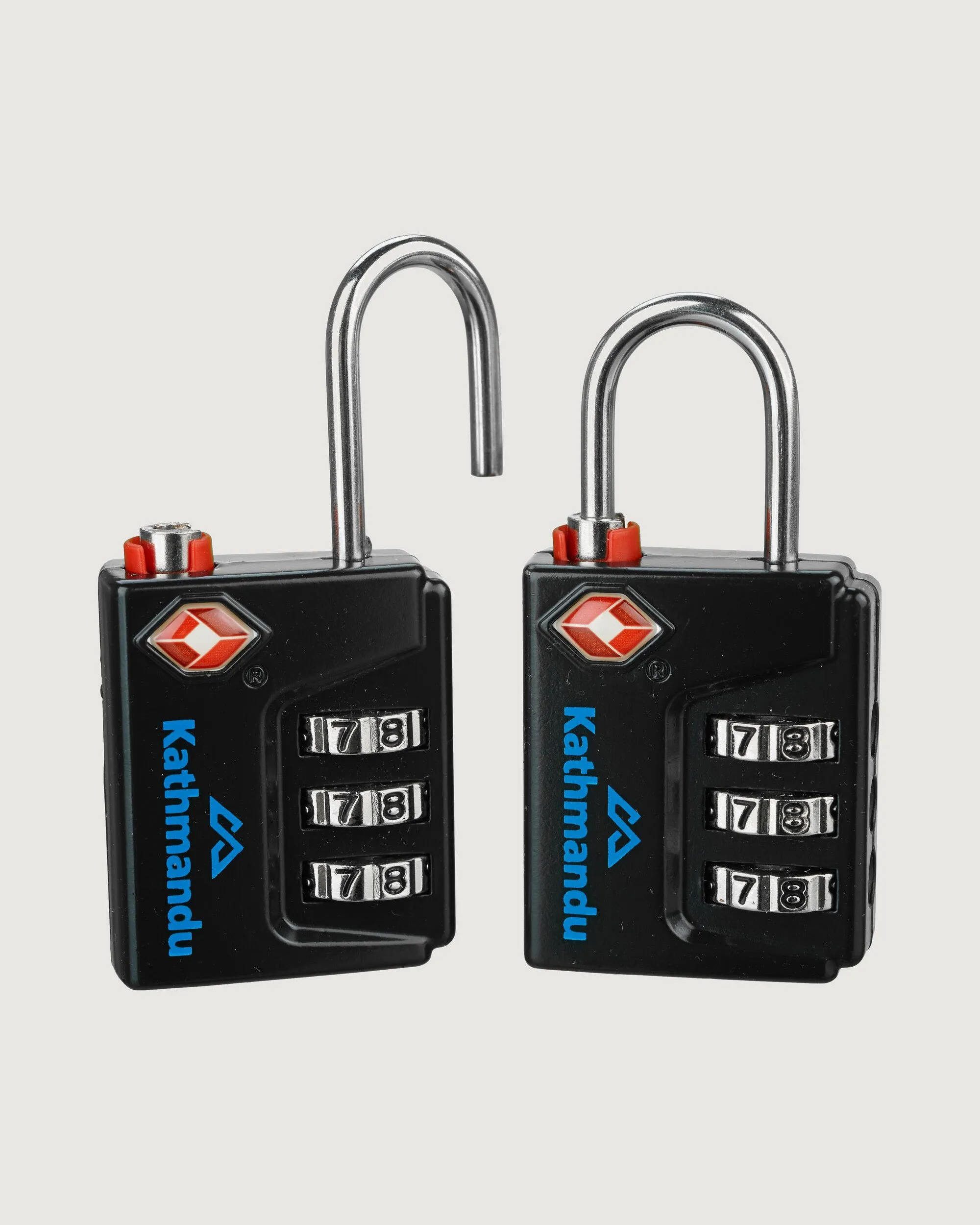TSA 3 Dial Padlock - Black/Blue