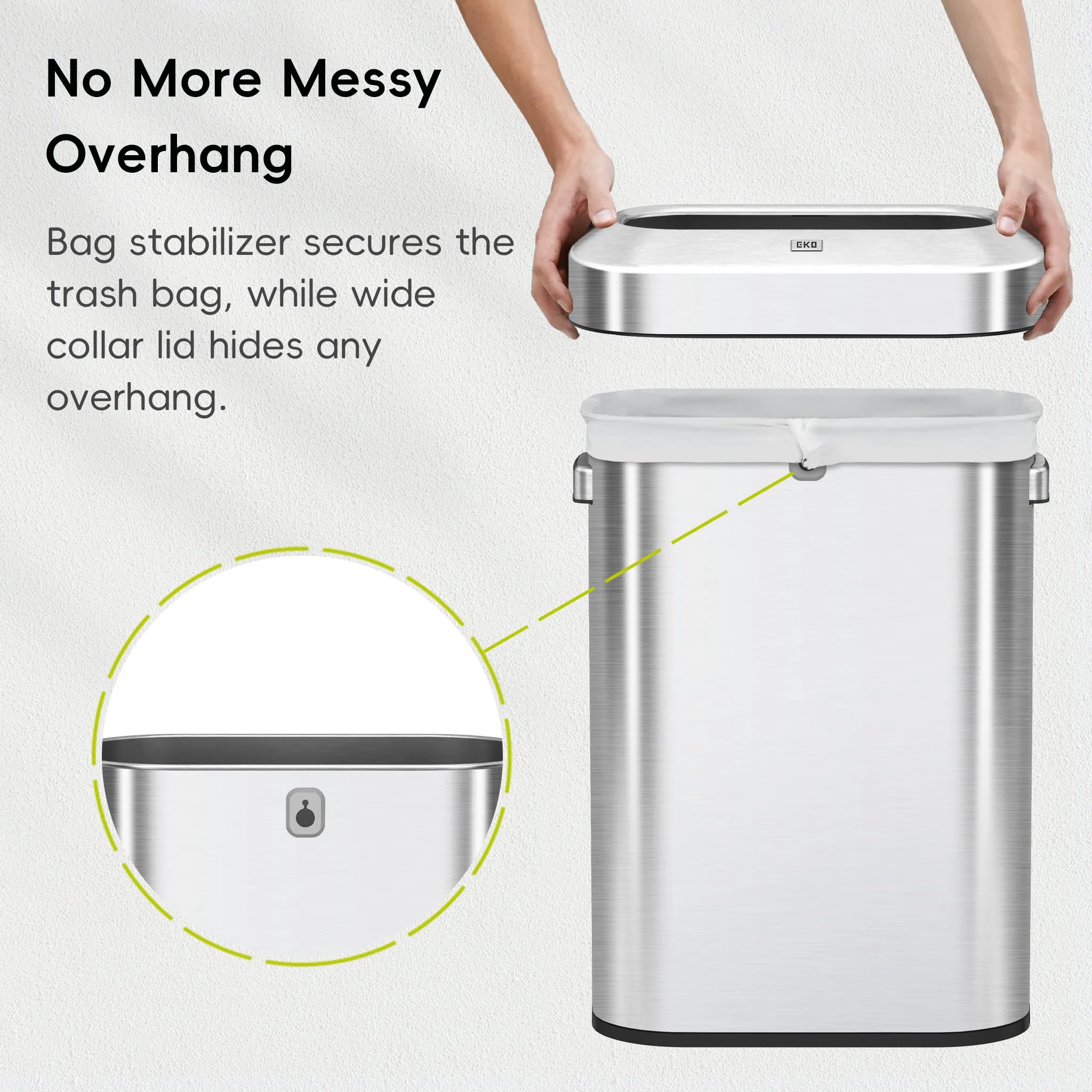 Urban Slim Open Top Can Commercial Grade - 60L / 16 Gal