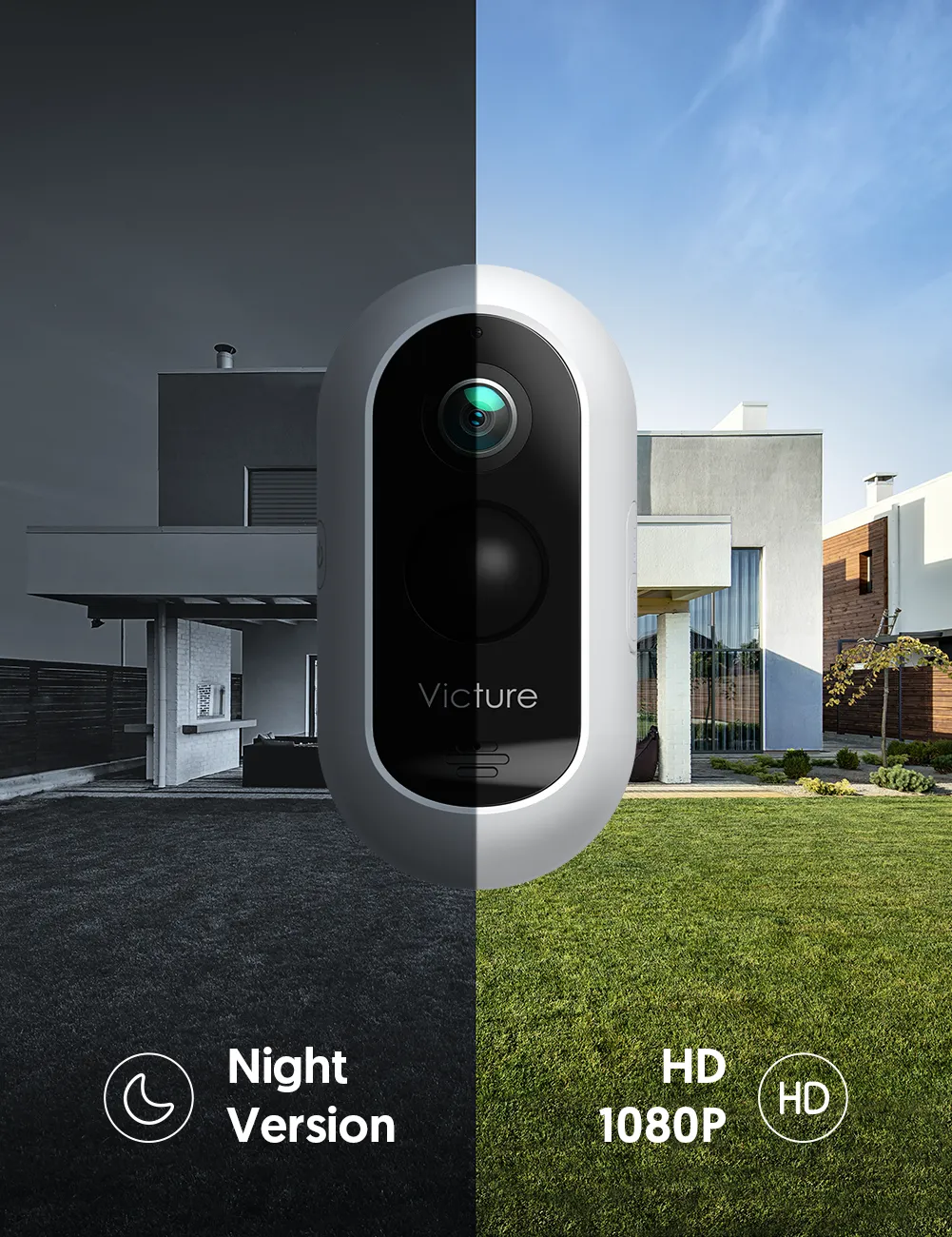 Victure EC730 1080P Wireless Security Outdoor Rechargeable Camera