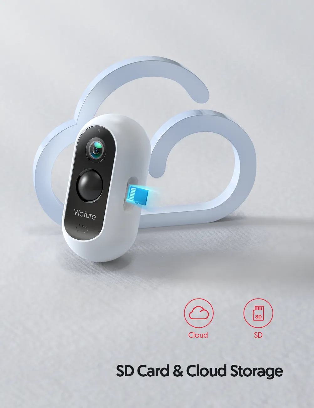 Victure EC730 1080P Wireless Security Outdoor Rechargeable Camera