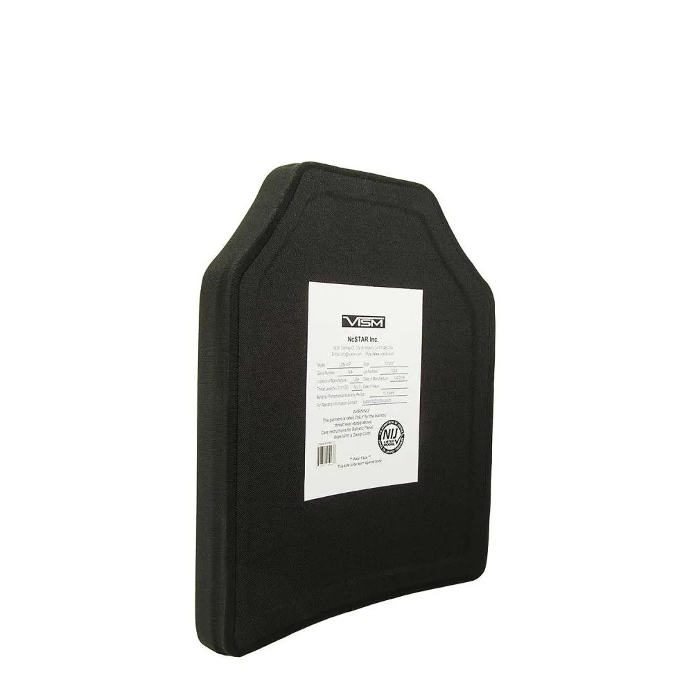 Vism NIJ PE Ballistic Plate - 10" X 12" - STR's Cut