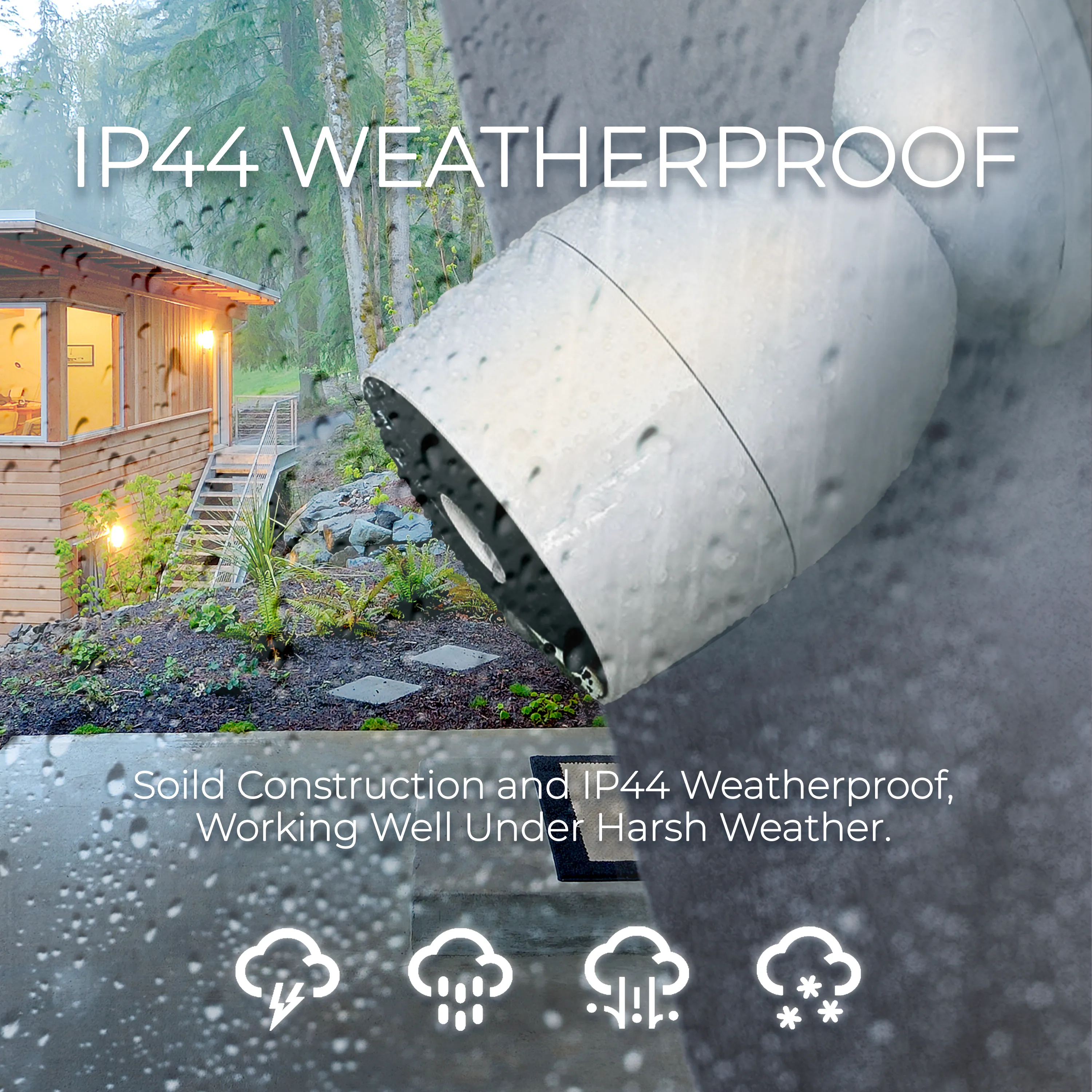 Wi-Fi Smart Wire-Free HD Outdoor 1080P IP Camera, Alkaline Battery Powered, Weather Proof, Night Vision, 2 way audio, Easy Installation