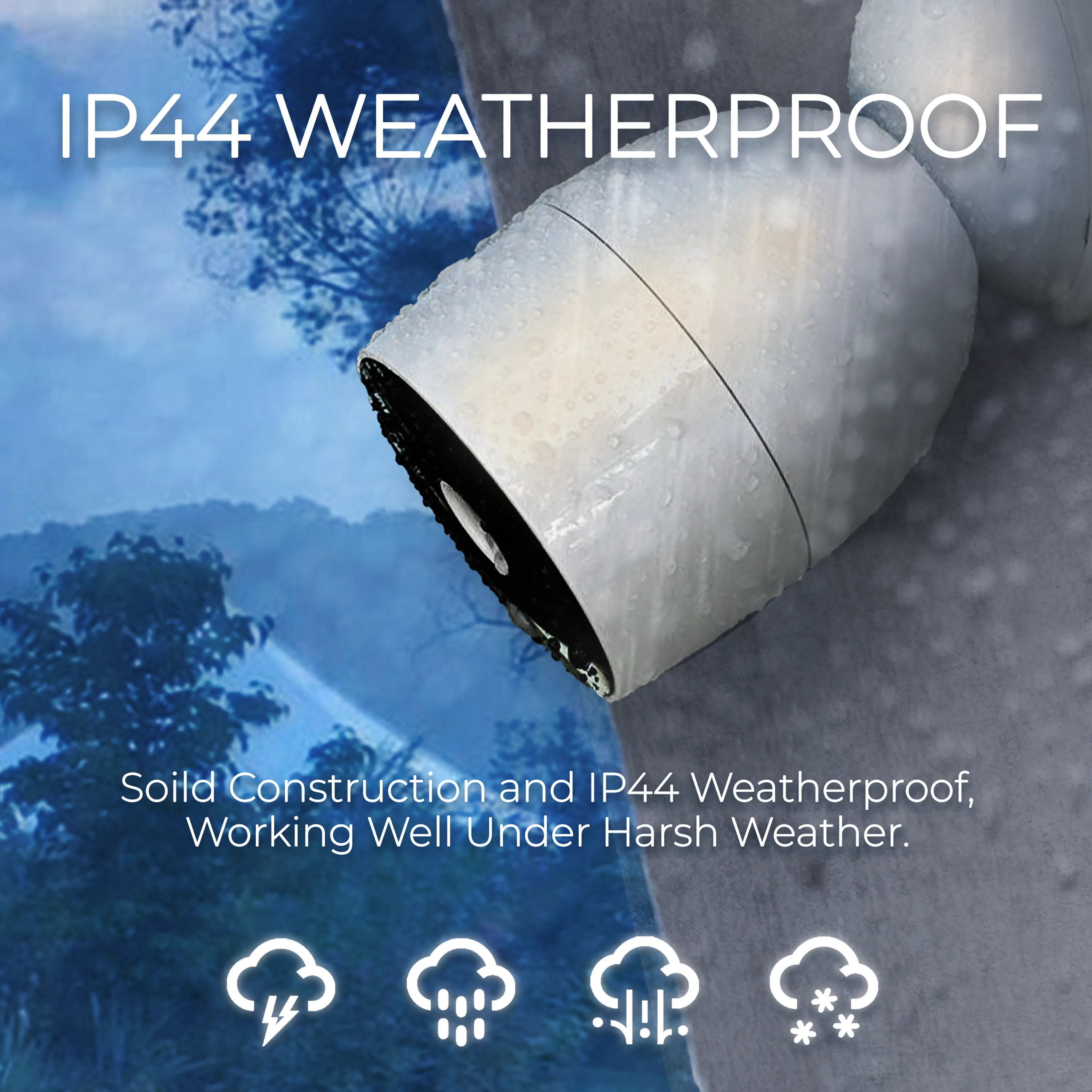 Wi-Fi Smart Wire-Free HD Outdoor 1080P IP Camera, Alkaline Battery Powered, Weather Proof, Night Vision, 2 way audio, Easy Installation