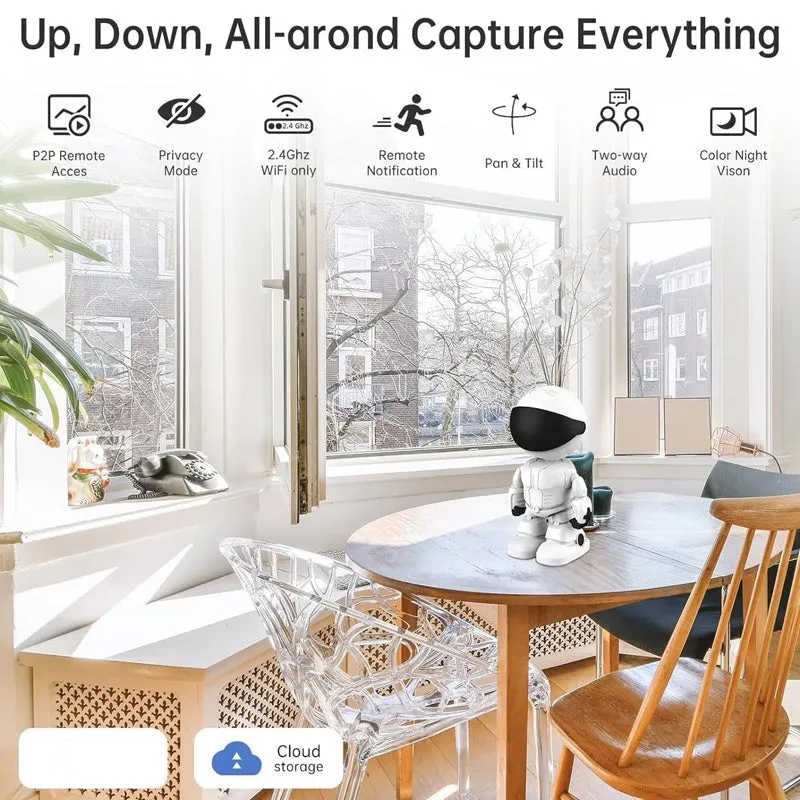 Wireless Indoor Motion Detection Robot CameraYour New Home Guardian
