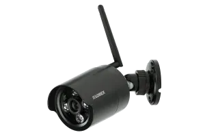 Wireless security camera with night vision (black)