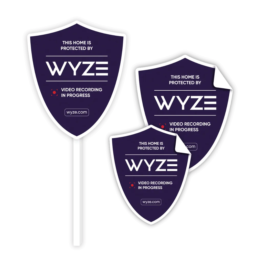 Wyze Security Yard Sign